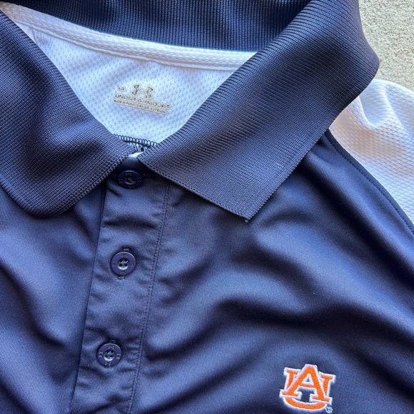 Auburn Tigers Under Armour Men’s Polo Shirt Size Large Collegiate Football - Picture 6 of 6